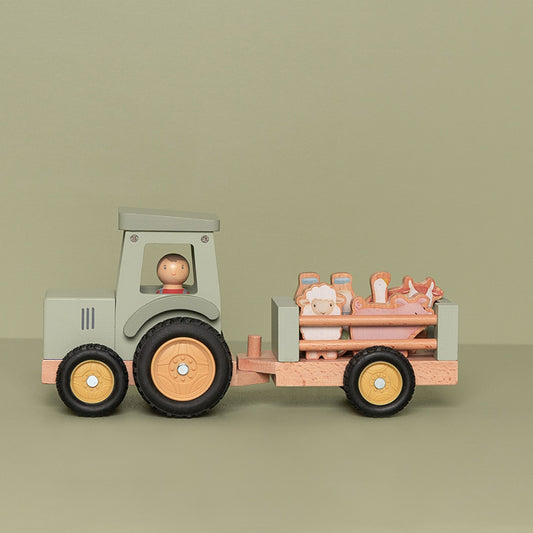 Traktor mit Anhänger Little Farm - little Dutch