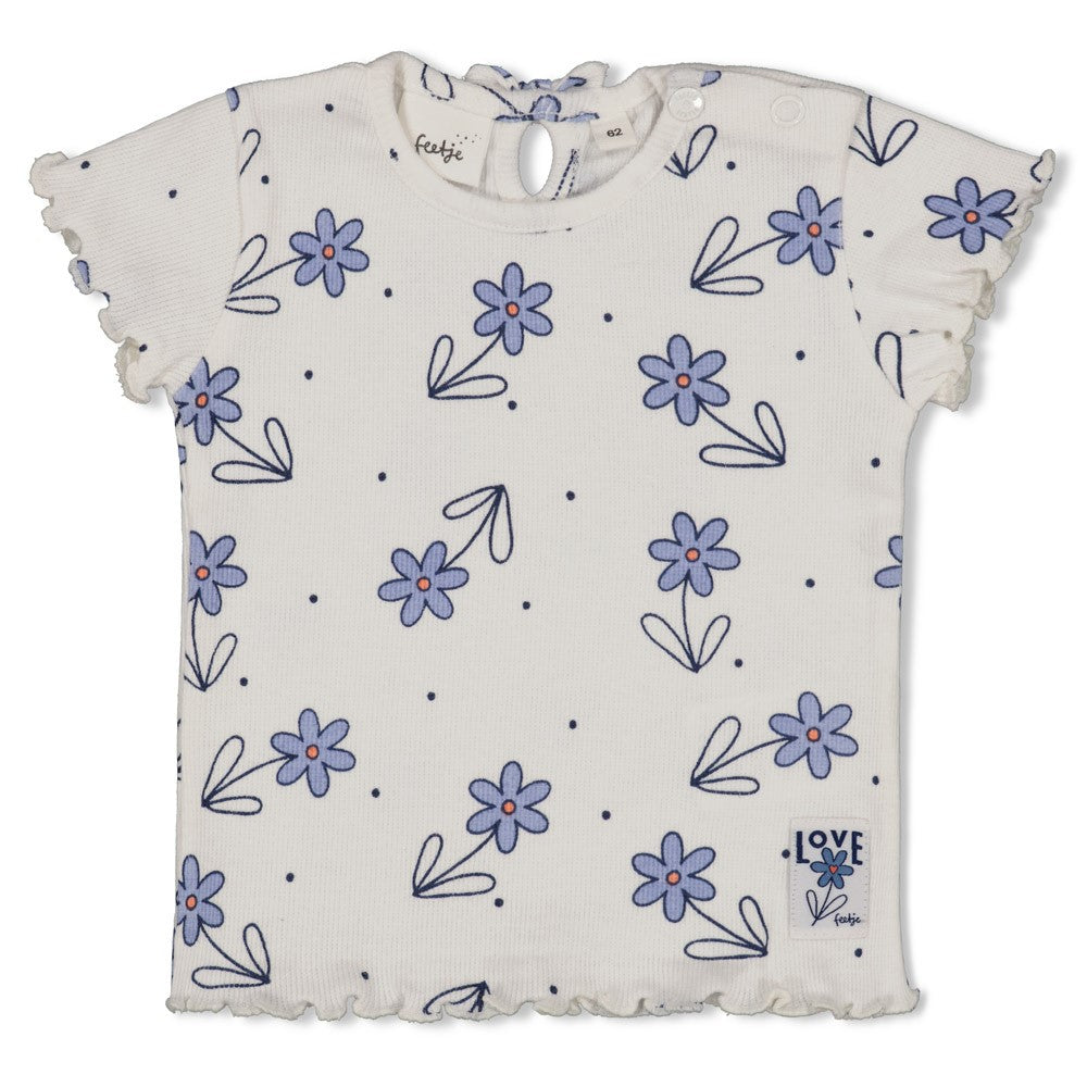 Geripptes T-Shirt AOP - Summer Denims