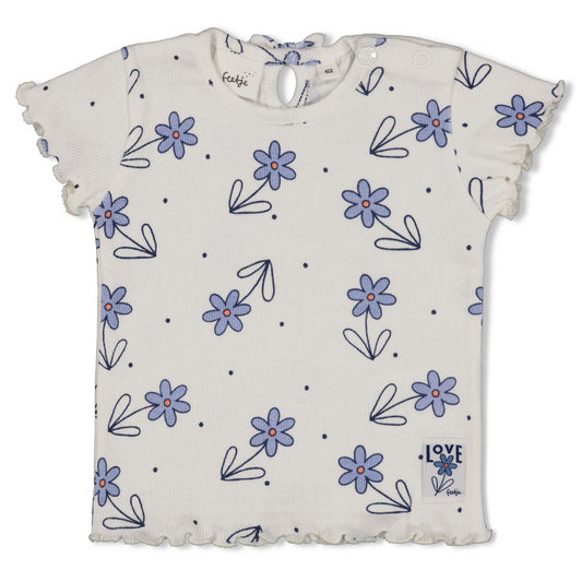 Geripptes T-Shirt AOP - Summer Denims