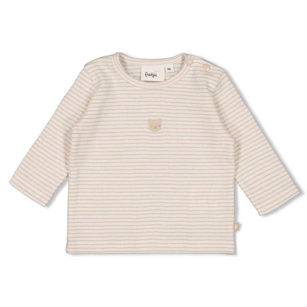 Gerippte Longsleeve Ringel - Honey Bear