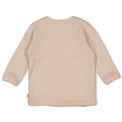 Geripptes Wickelshirt - Honey Bear