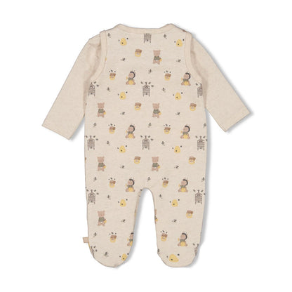 2-tlg. Strampler AOP - Honey Bear