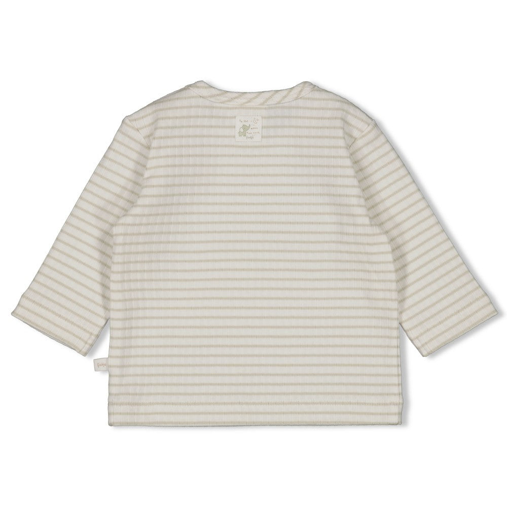 Gerippte Longsleeve Ringel - Elephant