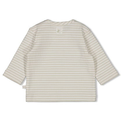 Gerippte Longsleeve Ringel - Elephant