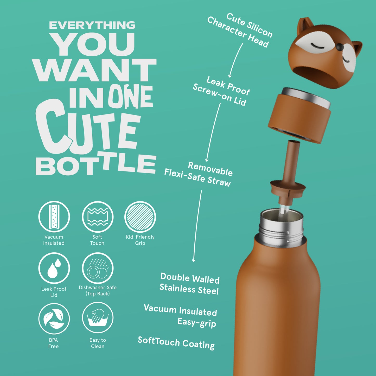 Bestie Thermoflasche Fuchs