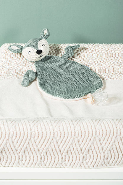 Schmusetuch Reh Ash Green - jollein