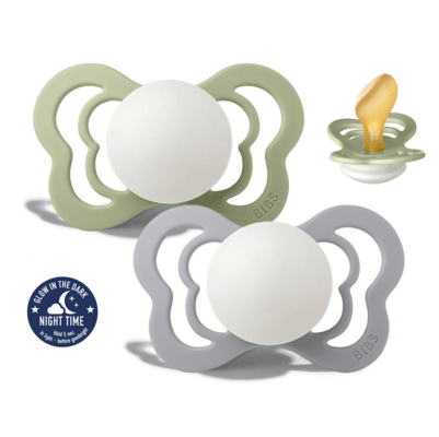 2er Set Couture Schnuller NIGHT Sage/Cloud - von BIBS