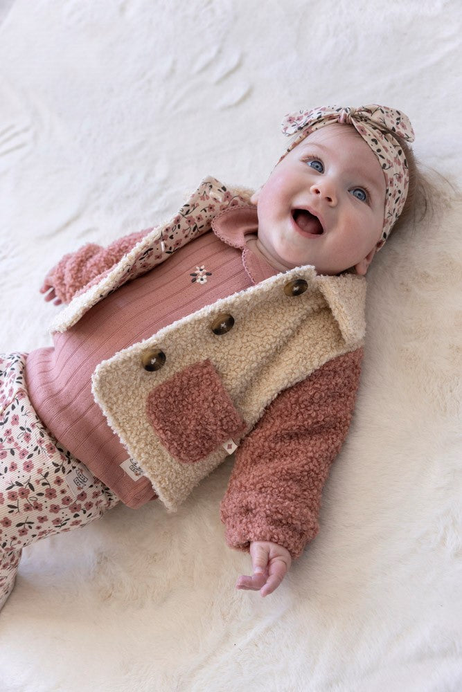 Gerippte Legging AOP - Woodland Bloom