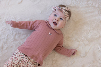 Gerippte Legging AOP - Woodland Bloom