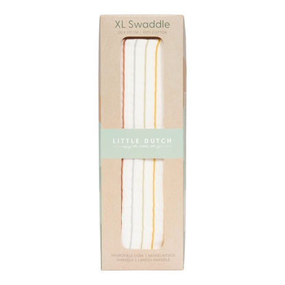 Swaddle/Puck Tuch Vintage Sunny Stripes - von little dutch