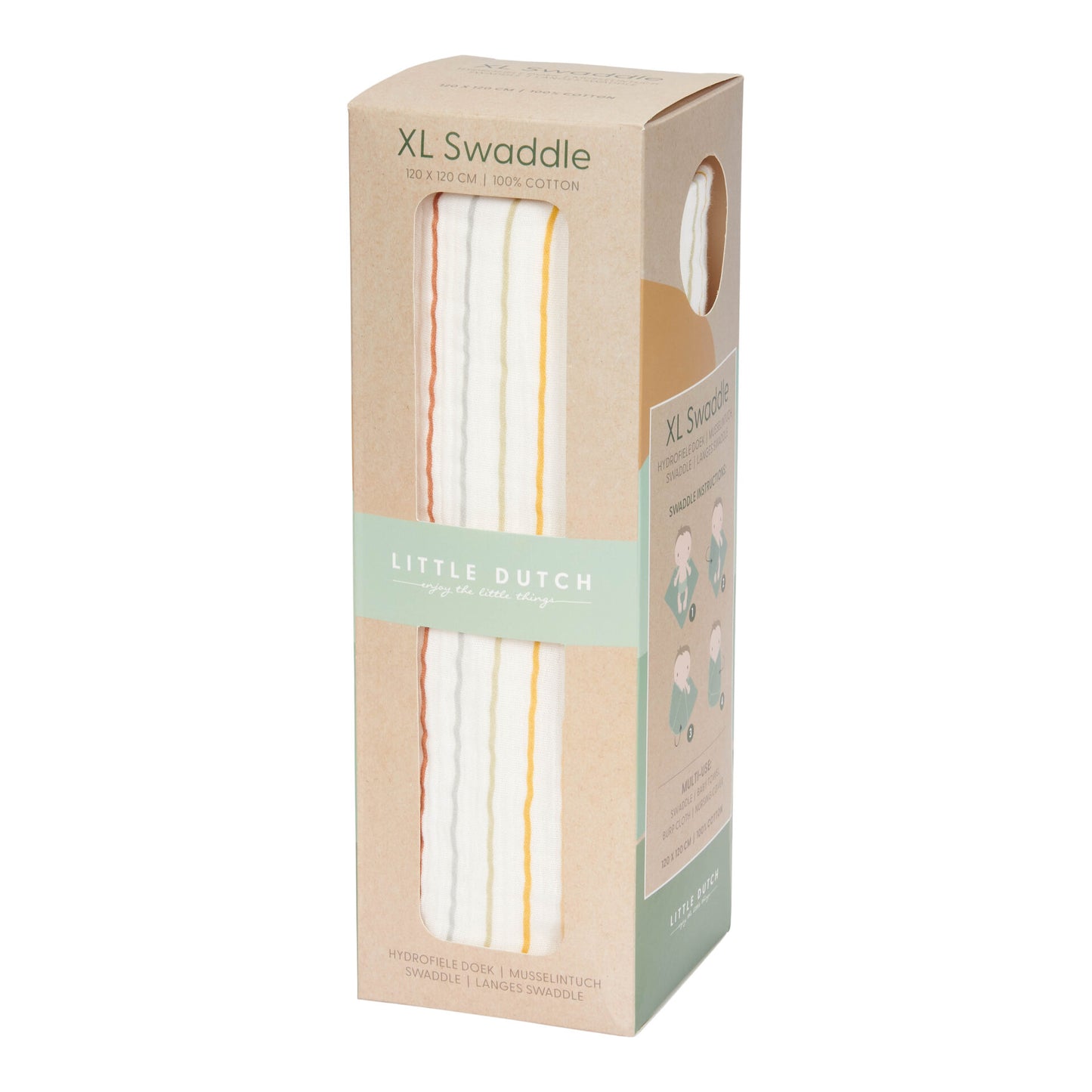 Swaddle/Puck Tuch Vintage Sunny Stripes - von little dutch