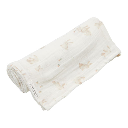 Swaddle/Puck Tuch Baby Bunny - von little dutch