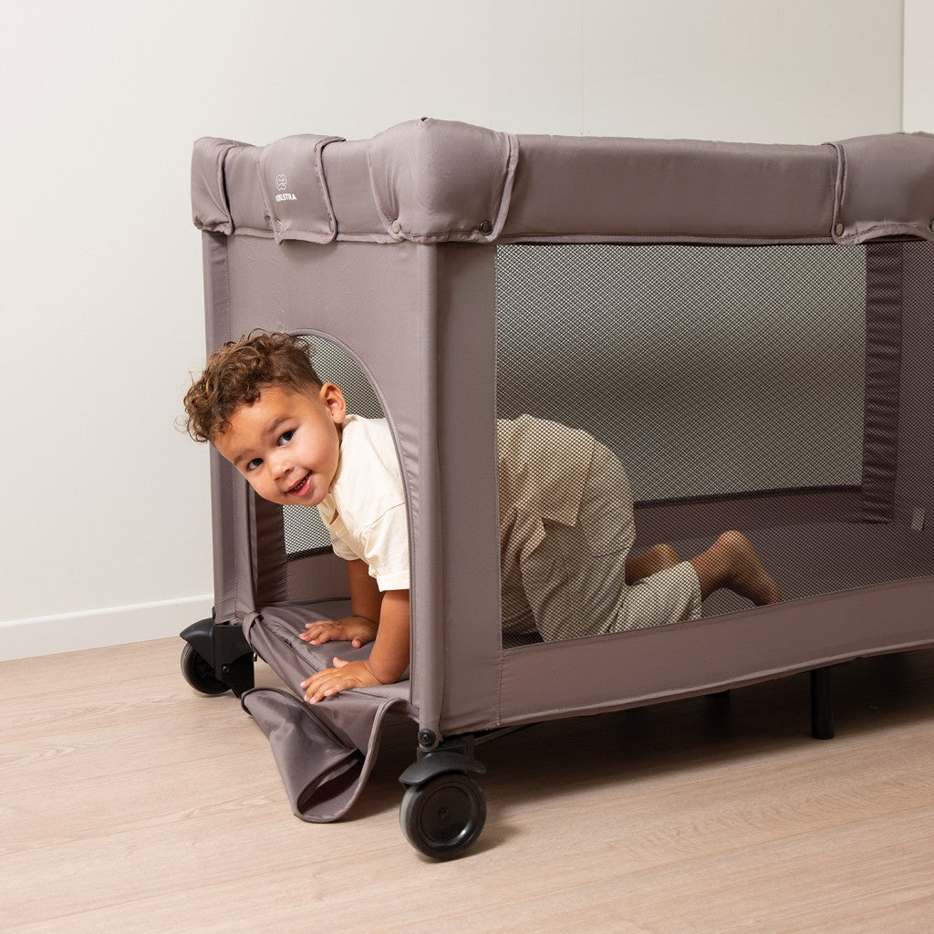 Reisebett Truffle Grey