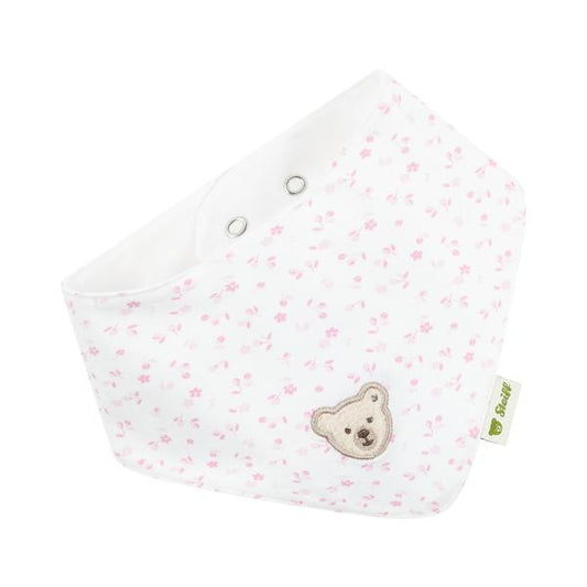 2er Set Halstuch rosa Blümchen - von Steiff