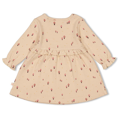 Geripptes Kleid AOP Grow your own way - von feetje