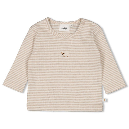 Gerippte Longsleeve Ringel - Sleepy Sheepy