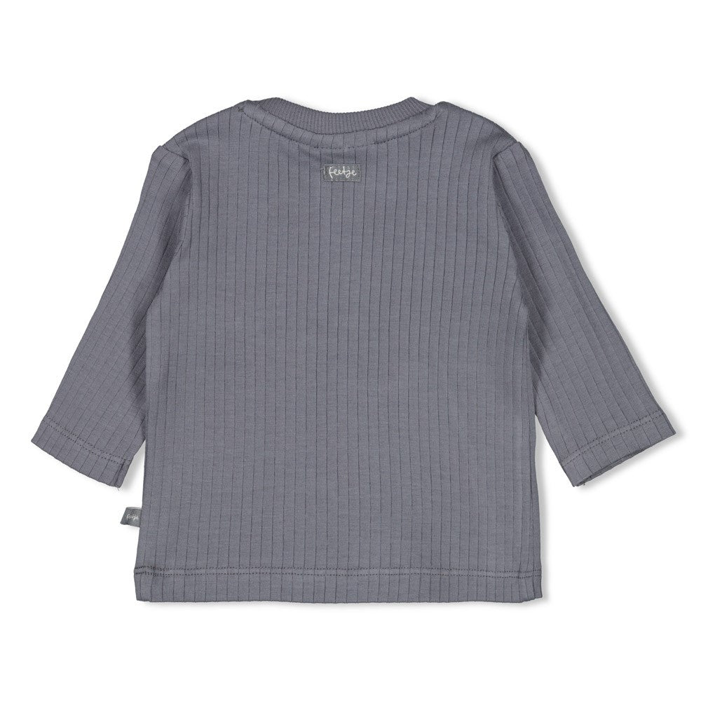 Gerippte Longsleeve - Howdy