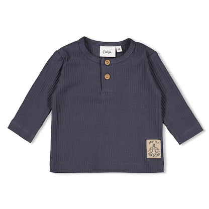 Gerippte Longsleeve - Narwal