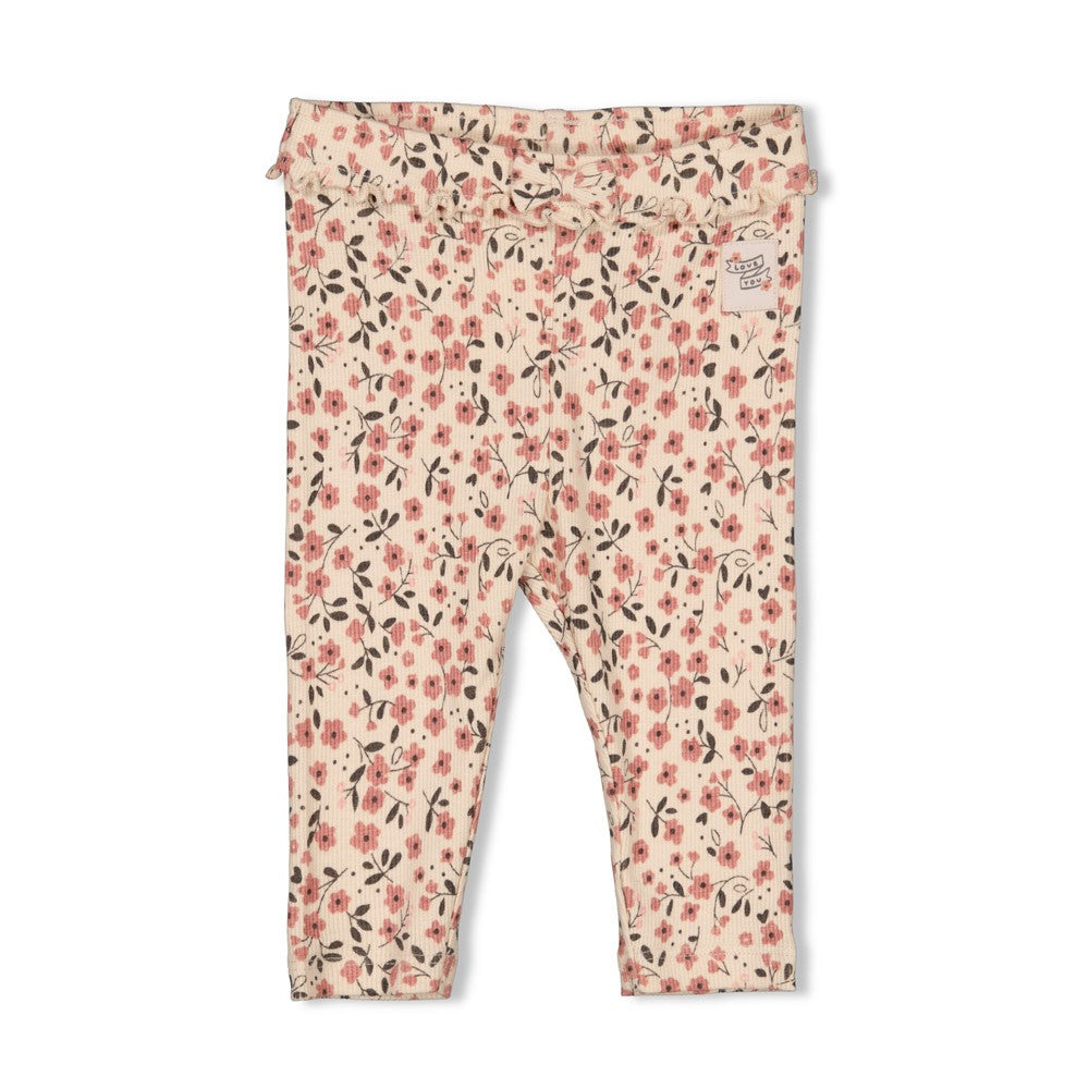 Gerippte Legging AOP - Woodland Bloom