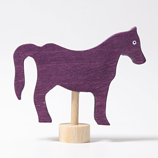 Steckfigur Pferd lila - von Grimm's