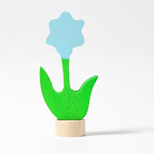 Steckfigur Blume hellblau - von Grimm's