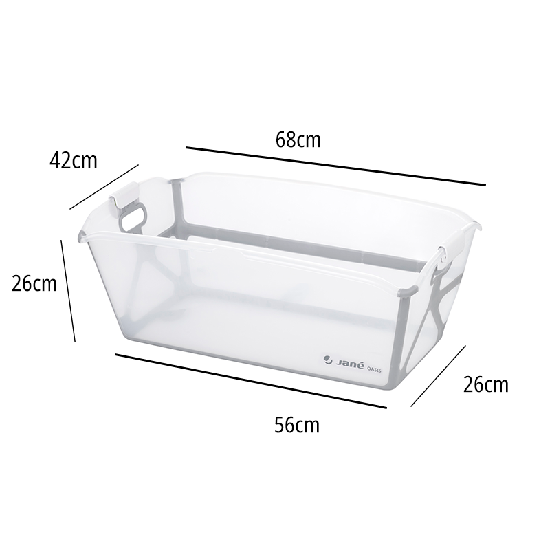 Jané Falt Badewanne Transparent