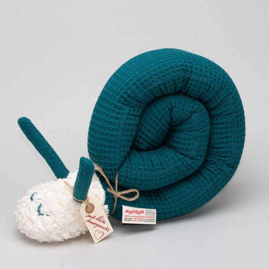 Tinéba Kuschelschnecke Petrol - Waffelpique