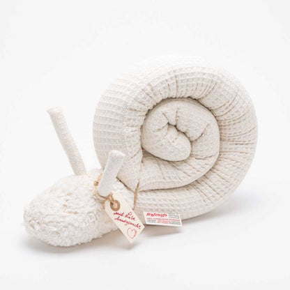 Tinéba Kuschelschnecke beige - Waffelpique