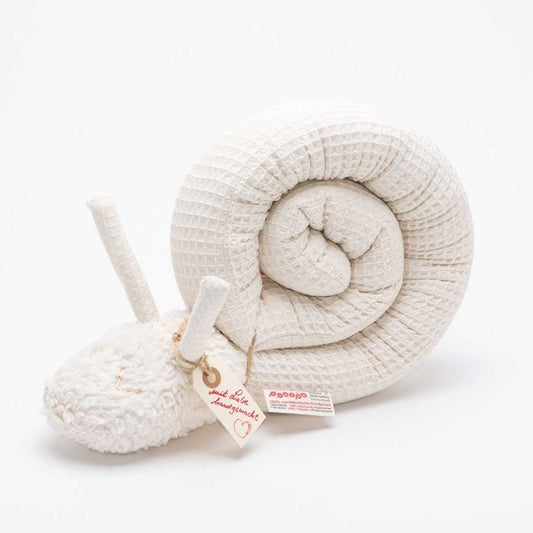 Tinéba Kuschelschnecke beige - Waffelpique