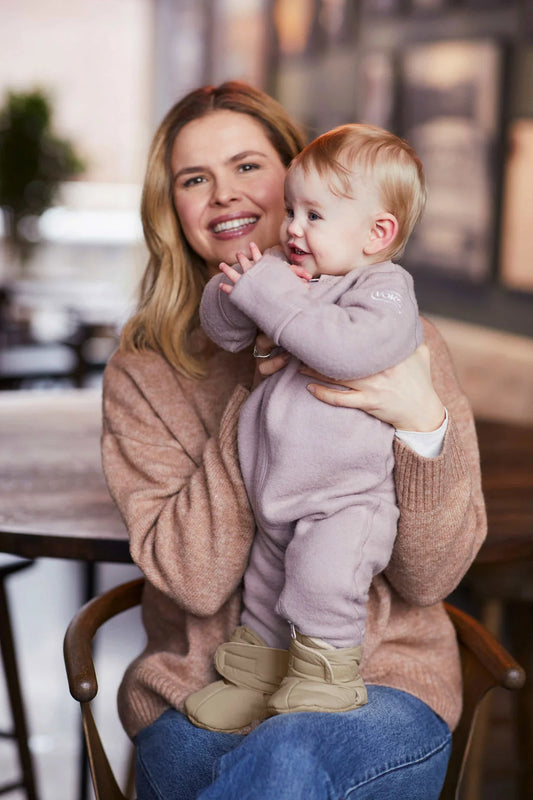 VOKSI  Baby Booties dark sand